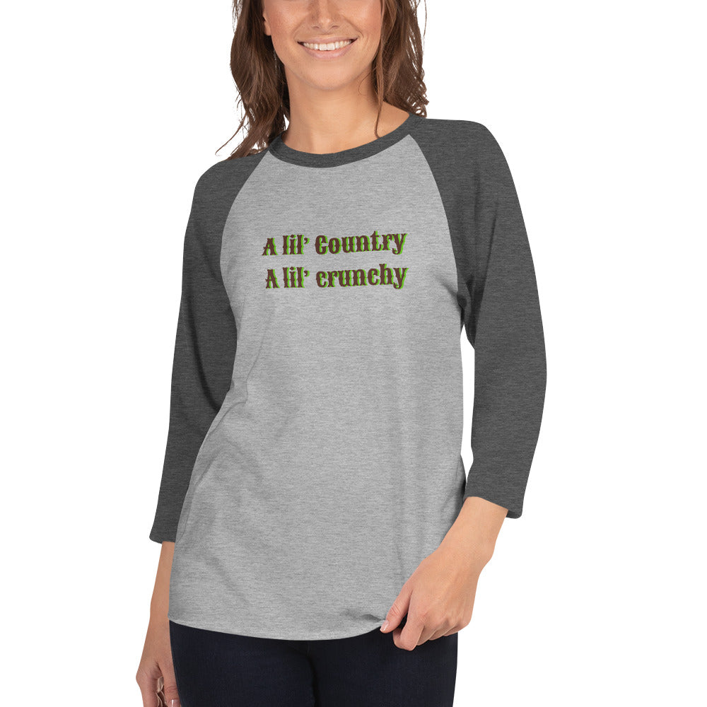 Lil Country Lil Crunchy  unisex baseball Tee